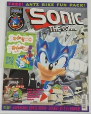 Sonic the Comic #155A FN; Fleetway Quality | Hedgehog with Antz bike fun pack -