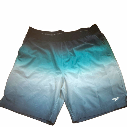 Speedo Men’s Ombré Swim Shorts Bottom Blue/Gray Size M Regular Fit