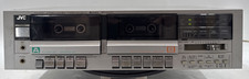 JVC KD-W110J Stereo Double Cassette Tape Deck - Tested  - Silver  - EB-19407
