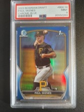 2023 Bowman Chrome Paul Skenes Blue Refractor /150 PSA 9 Mint
