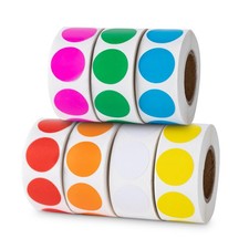 3500 Pcs Colored Dot Stickers, 3/4" Label Sticker Round Color Coding Labels New