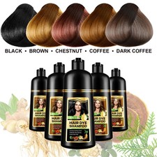 3-in-1 Hair Dye Shampoo 500ml – Natural Grey Coverage | Choose Colour | Vegan
