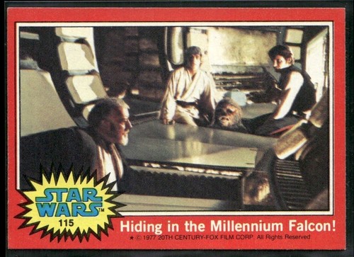 1977 Topps Star Wars #115 Hiding in the Millennium Falcon! — Raw