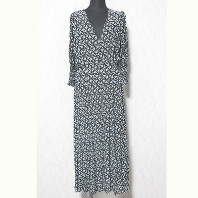 ETRE TOKYO Small Flower Dress 1220430012-0 M Black White Women USED