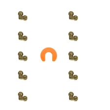 10 Pack XFITTING 1/2" Push Fit Elbow W. 1 Free Disconnect  Clip