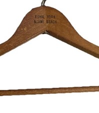 VTG Wood Hanger Royal York Miami Beach