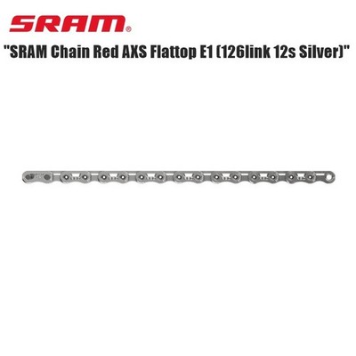SRAM Red AXS Flattop E1 Chain 12-Speed 126 Links Silver