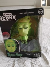 Image of Paladone Icons Rick and Morty Toxic Toxic Rick Light Up  Figure (Boxed) #004
