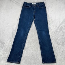 Levis Mid Rise Skinny Jeans Womens 8M W29 L32 Dark Wash Indigo Denim 58575-0116