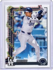 2025 Topps Holiday Shohei Ohtani Candy Cane Image Variation SP #H200 LA Dodgers