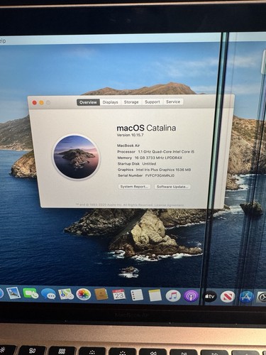 2020 MacBook Air 13-inch I5 1.1GHz Laptop 16GB RAM, 256GB SSD, Apple A2179 Read! - Afbeelding 10 van 11