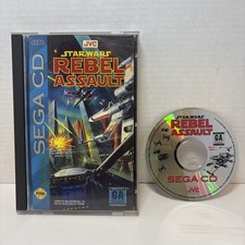 Star Wars Rebel Assault (Sega CD, 1993) CIB Complete w/ Reg.  💿🎮 Clean Disc