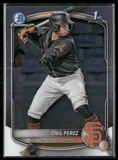 Onil Perez 2025 Bowman Chrome Prospects #BCP-134 San Francisco Giants