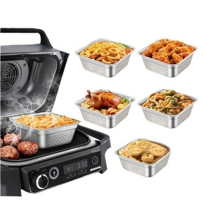304 SS Grillkorb für OG701 - 4 Quart Garraum mit gleichmäßigen Heizlöchern