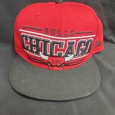 New Era 59FIFTY Chicago Bulls Red Black NBA Cap Size 7 1/2