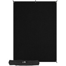 Westcott X-Drop Wrinkle-Resistant Photography Backdrop - Rich Black Kit 5' x 7'