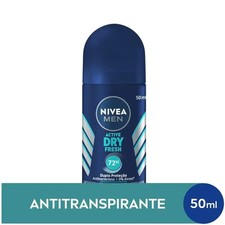 Nivea Men Active DRY fresh 72H Desodorante ROLL ON Antibacteriano 0 Alcohol 50ml