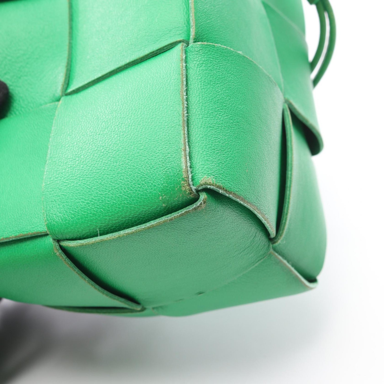 Bottega Veneta Cassette Mini Crossbody Shoulder Bag Leather Women'S Green 680217 thumbnail 9