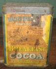 Baker’s Breakfast Cocoa Dorchester MA Vintage Advertising Tin Can Patina Old — photo 3