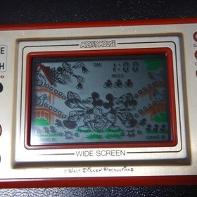 Nintendo Game and Watch Mickey Mouse Egg MC-25 1981 Handheld Wide Screen Retro
