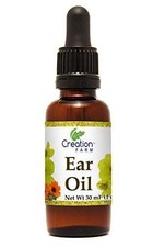 Creation Farm Ear Oil Drops with Mullein, Calendula, St Johns Wort, All Natural
