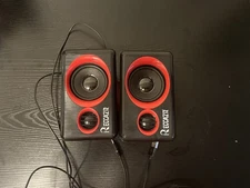 Used RECCAZR SP2040 Computer Speakers - Red