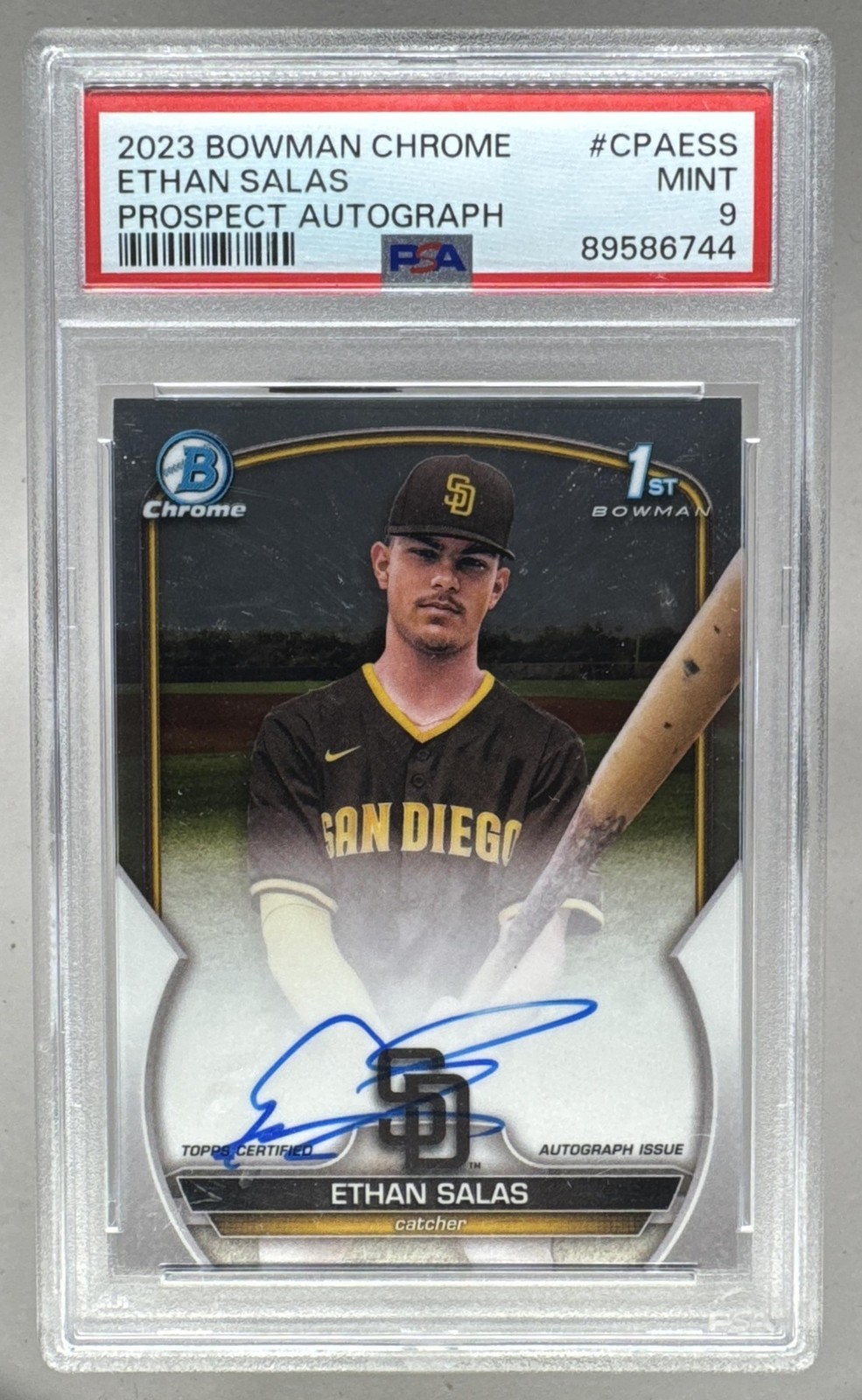 Ethan Salas 2023 Bowman Chrome #CPA-ESS Prospect Auto (1st) Price