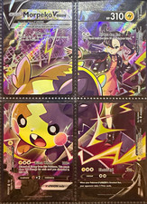 Pokémon TCG Morpeko V-UNION 2 Complete Sets SWSH287-290 Black Star Promo 8 Cards