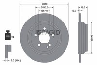 2X Pagid Bremsscheibe Voll Ø300Mm FüR Mercedes-Benz V-Klasse W447 Vito Kasten