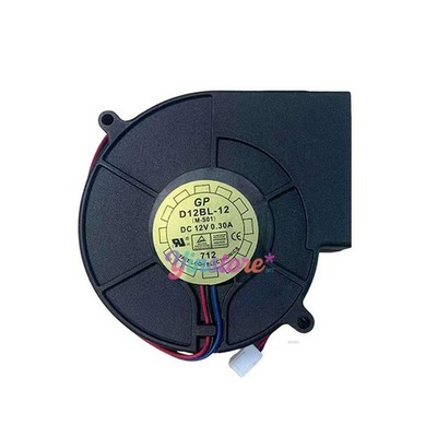 1 Pc. New D12BL-12 Blower Cooling Fan 9733 DC12V 0.30A 9.7CM 3PinB2