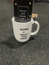 Work For What You Want Mug And Notebook Set, Modern Expressions