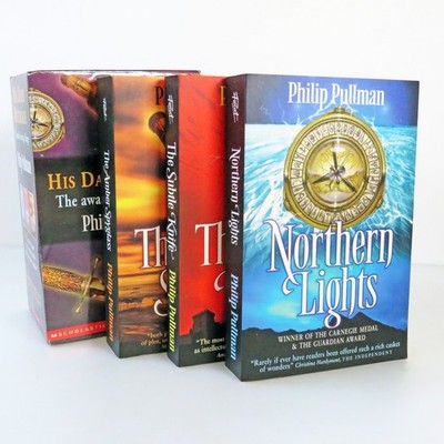 His Dark Materials Trilogy by Philip Pullman, YA Fantasy Fiction, Book 1, 2 & 3