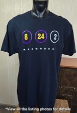 Kobe Bryant T-Shirt Men’s XL Black Mamba 8 24 2 Rare Memorial