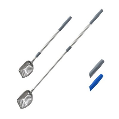 Extendable Cat Litter Scoop, Extra Long Handle, Simple Adjustable to Desired Le