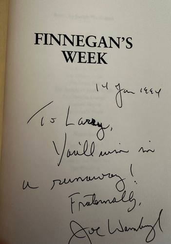 Joseph Wambaugh Finnegan's Week First Edition signed. - Imagen 7 de 10