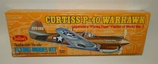 Vintage 1976 Guillow's Curtiss P-40 Warhawk WWII Plane Model Kit MIB NRFB