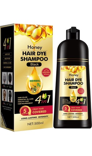 500ML Permanent Hair Dye Instant Fast Hair Dye Color Shampoos Natural Herbal Dye