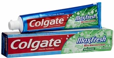 Colgate Max Fresh Toothpaste with Mini Breath Strips Clean Mint 6 Oz Gluten Free