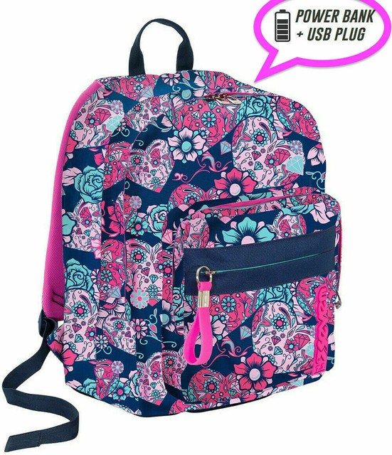 Zaino Outsize Seven Sugarskull Scuola Power Bank omaggio | Acquisti Online  su eBay