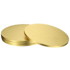 4pcs Cake Boards, 12 Inch Round Cake Drum Circle Cake Base Gold