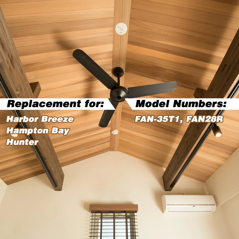 Reemplazo de control remoto para ventilador de techo FAN-35T1 para Harbor Breeze Hampton Bay Foto 2 de 2