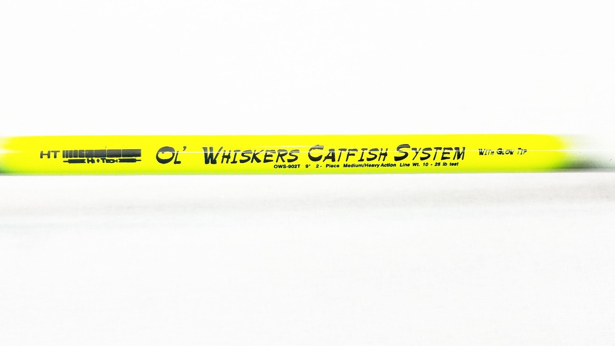 OL' WHISKERS CATFISH 9' CASTING ROD OWS-902T W/ GLOW IN THE DARK