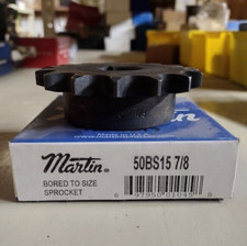 50B15 7/8 MARTIN BORED TO SIZE SPROCKET 50 CHAIN 15 TEETH
