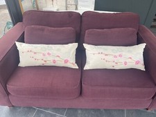 Two-Seater Sofa & Matching Armchair – Sofa Workshop – Dark Purple 