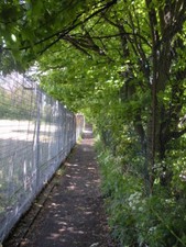 Foto 6x4 Ginnel, desde \"City Stadium\" hacia Shieldfield Rd Newcastle c2009