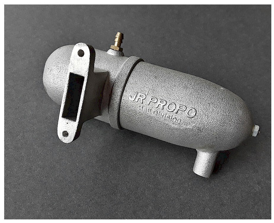 1x Vintage RC JR Propo Heli Helicopter Engine Muffler for .30 size