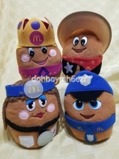 Rare McDonald's Kids Happy Meal Toy 1997 McNugget Buddies Plush LOT of 4