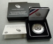 2015-P U.S. Marshals Service 225th Anniversary Proof Silver Dollar Coin (SR3)