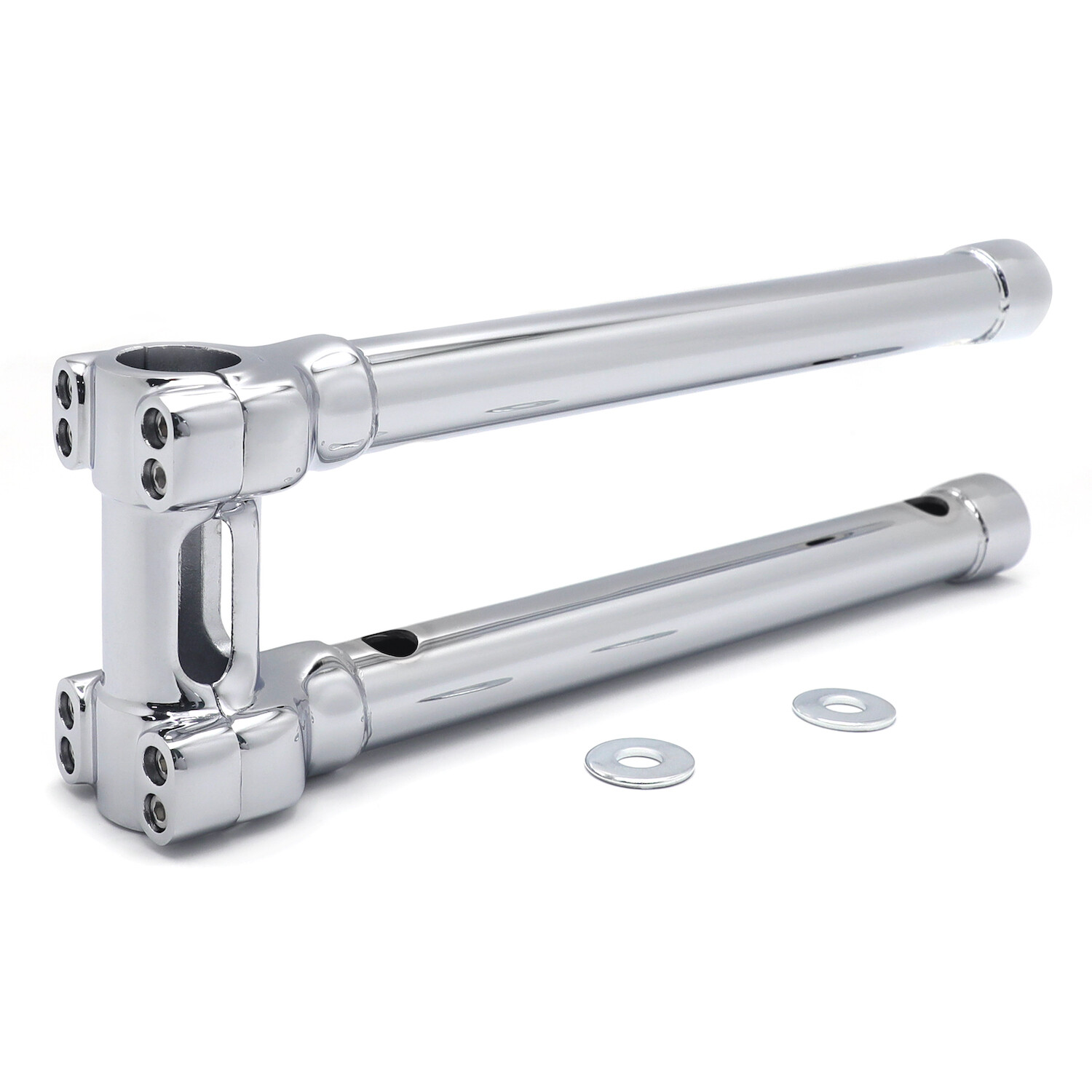 14" Riser 32mm Handlebar Top Clamp For Harley Softail Fat Boy Dyna Low