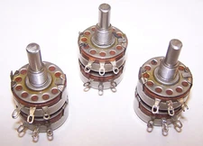 3 ALLEN BRADLEY DUAL GANG 50K OHM POTENTIOMETER TYPE J  JD1N200P503UA  Used